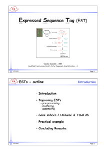 Expressed Sequence Tag (EST)