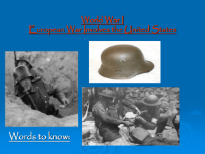 European War Involves the United States