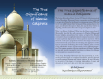 The True Significance of Islamic Caliphate