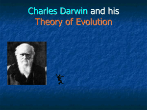 Charles Darwin and his Theory of Evolution