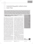 Antimalarial drug quality: methods to detect