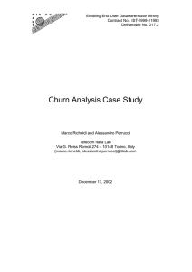 Churn Analysis Case Study