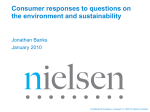 Consumer responses to questions on the environment and