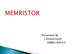What is a Memristor? - 123SeminarsOnly.com