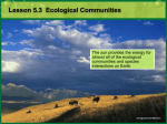 Lesson 5.3 Ecological Communities
