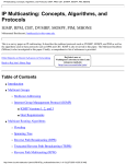 IP Multicasting: Concepts, Algorithms, and Protocols