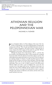 Athenian Religion and The Peloponnesian War - Beck-Shop