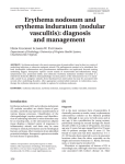 Erythema nodosum and erythema induratum