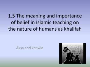 The meaning and importance of belief in Islamic