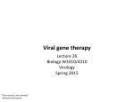 Viral gene therapy