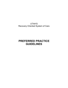Children-Youth- Adults Preferred Practice Guidelines