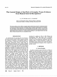 The Central Origin of the Pitch of Complex Tones: Evidence from