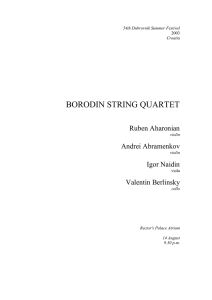 borodin string quartet