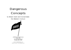 Dangerous Concepts to Attack Islam and Consolidate the Western