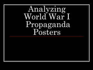 Analyzing WWI Propaganda Posters