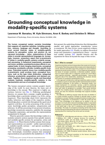 Grounding conceptual knowledge in modality