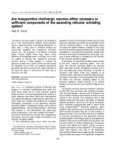 Are mesopontine cholinergic neurons either necessary or sufficient