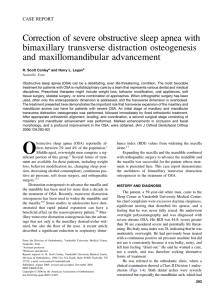 Correction of severe obstructive sleep apnea with bimaxillary
