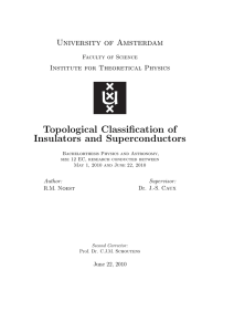 Topological Classification of Insulators and Superconductors