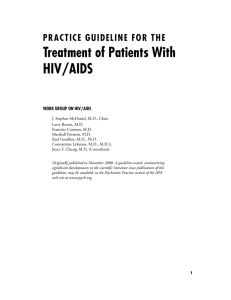Treatment of Patients With HIV/AIDS