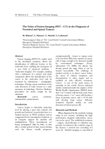 The Value of Fusion Imaging (PET – CT) in the Diagnosis of