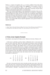 A Tricky Linear Algebra Example - Mathematical Association of