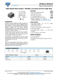 SFH6318, SFH6319 High Speed Optocoupler, 100 kBd, Low Input