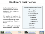 Raunkiaer`s classification