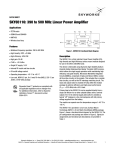 SKY65116: 390 to 500 MHz Linear Power Amplifier