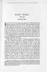 full text - Kurt Weill Foundation