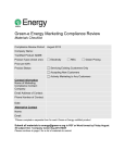 Green-e Energy Marketing Compliance Review Materials Checklist