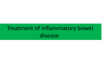 Treatment of ibd