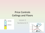 Lesson﻿ 5 - Price Controls: Ceilings and Floors