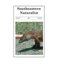 Southeastern Naturalist - Florida Museum of Natural History