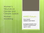 Women`s Tribunals on Gender and Climate Justice: Women Mobilizing