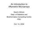 An Introduction to Affymetrix Microarrays