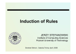 Induction of Rules