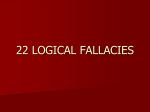 22 Logical Fallacies