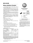 MC14516B - Binary Up/Down Counter