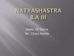 study of natyashastra session 2013