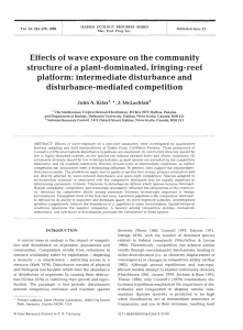 Effects of wave exposure on