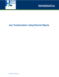 Java Transformation: Using External Objects