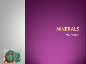 Minerals - Miss Rudisill`s Webpage