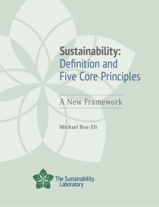 Sustainability: Definition and Five Core Principles