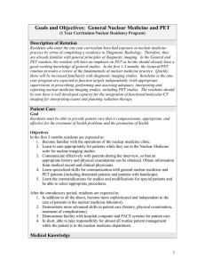 1YGeneral Nuclear Medicine and PET