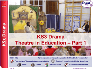 Theatre in Education - Part 1