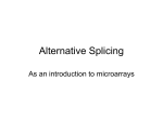 Alternative Splicing