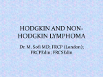 Hodgkin`s lymphoma