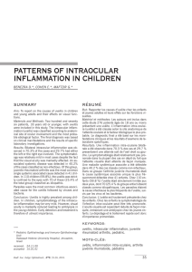 patterns of intraocular inflammation in children