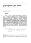 Exploring Mongol -Tibetan Relations: The Contribution